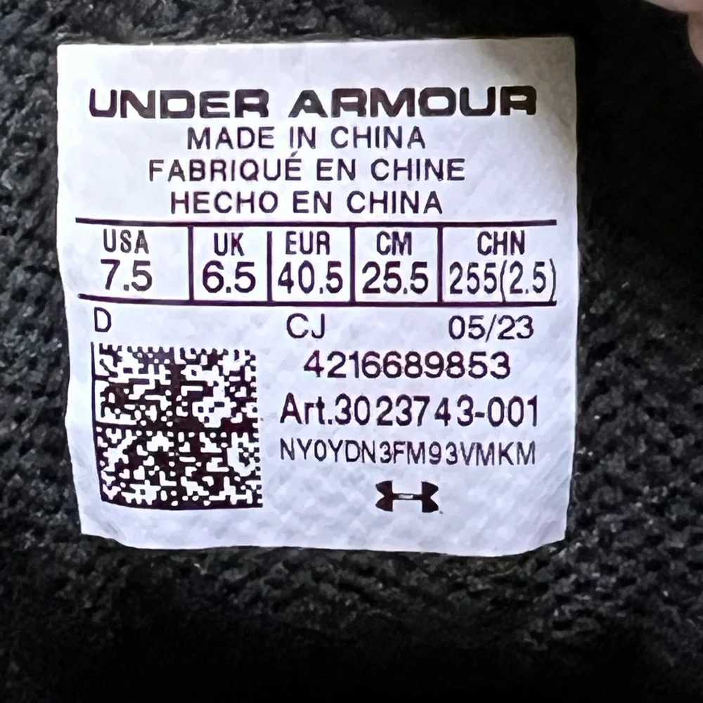 Under Armour Micro G Valsetz Tactical Boots Mens 7.5 Black Mid Top Zip